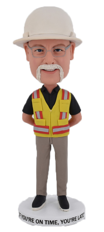 Custom Bobbleheads Personalized Bobblehead For Construction Worker