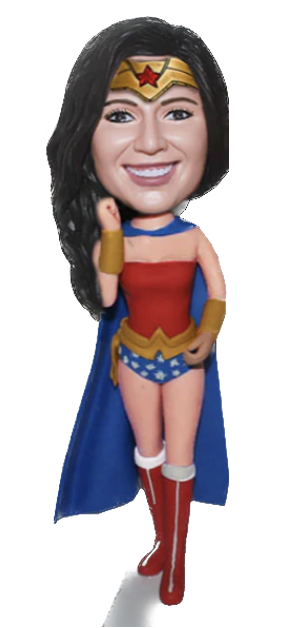 Custom Bobblehead Wonder Woman Super Mon Super Girl Bobbleheads