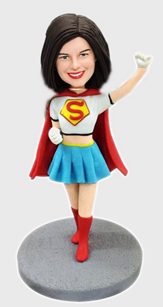 Personalized Superwoman Bobblehead Gift