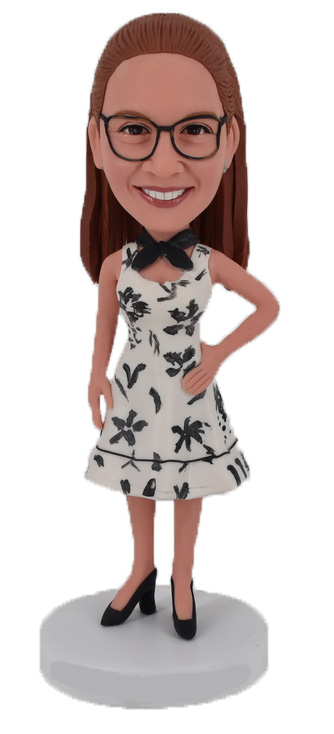 Custom Bobblehead Personalized Bobble Head Fashion Lady