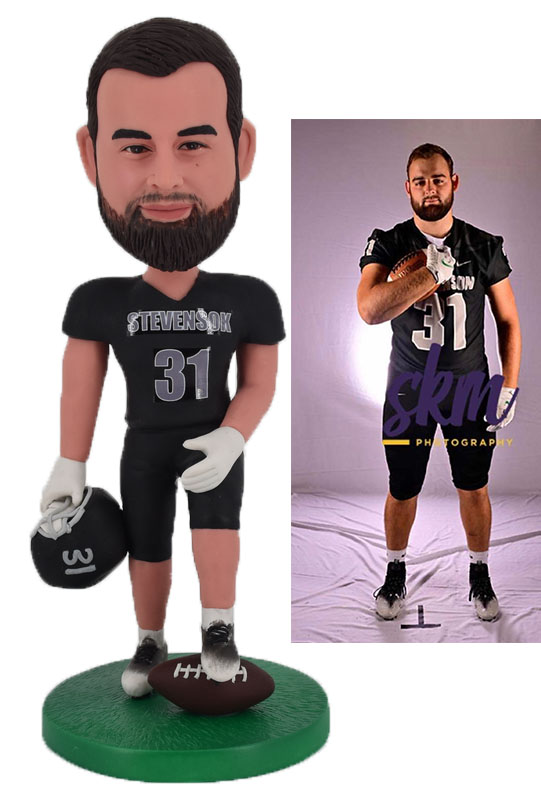 Customized Bobblehead Personalized Bobbleheads Football Player