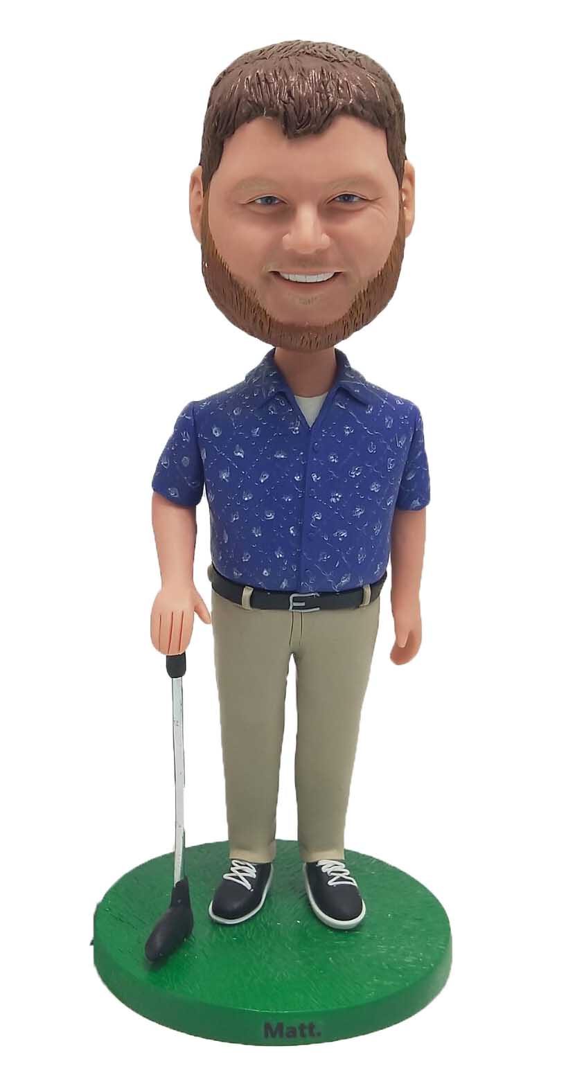 Custom Personalized Bobblehead Of Golf Boss/Businessman