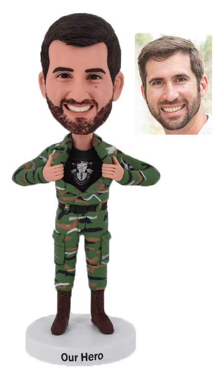 Custom Bobbleheads Personalized Bobblehead Military