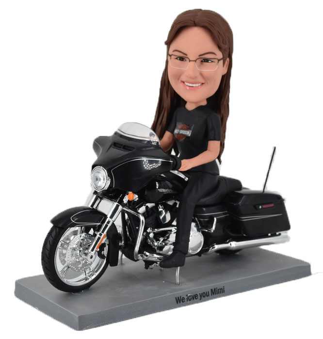 Custom bobblehead Harley Davidson Motorcycle For Female