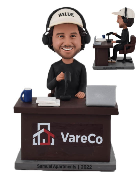 Custom Bobblehead Of Radio Host/DJ/Podcast