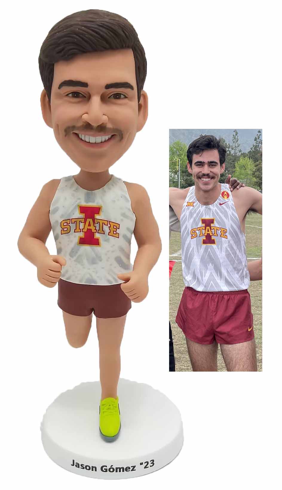 Custom Personalized Bobblehead Runner