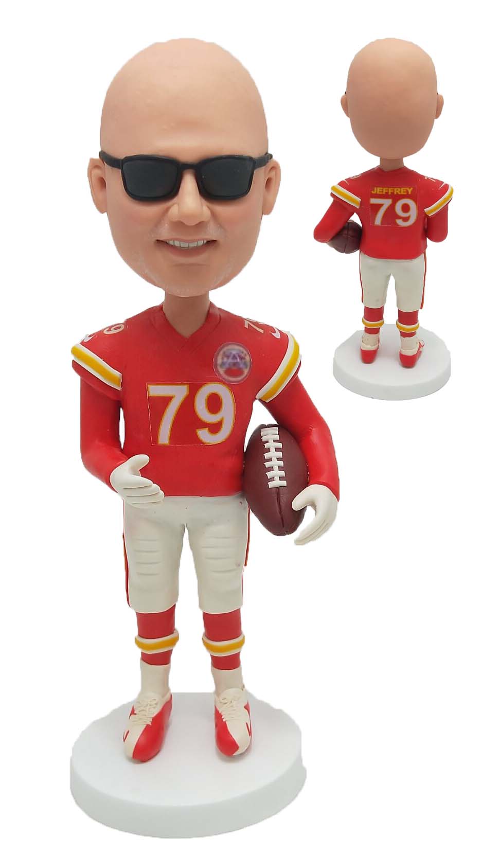 Custom Customized Bobble heads Personalized Bobbleheads Football Player