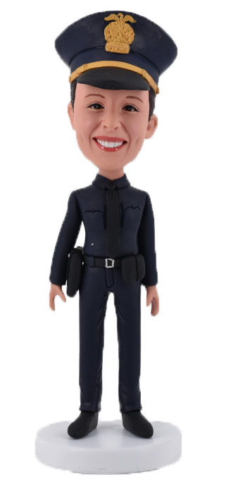 Custom Bobbleheads Personal Bobblehead For Female Policeman