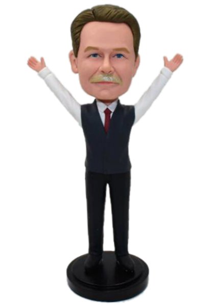 Personalized Bobbleheads Cheer Office Man