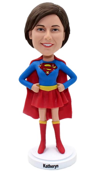 Personalized Bobbleheads Superwoman