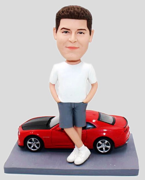 Custom Custom Bobblehead Stand By Car