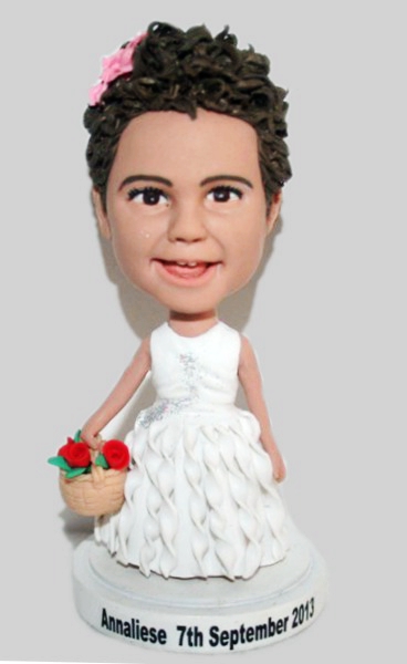 Flower girl bobblehead 1593-3