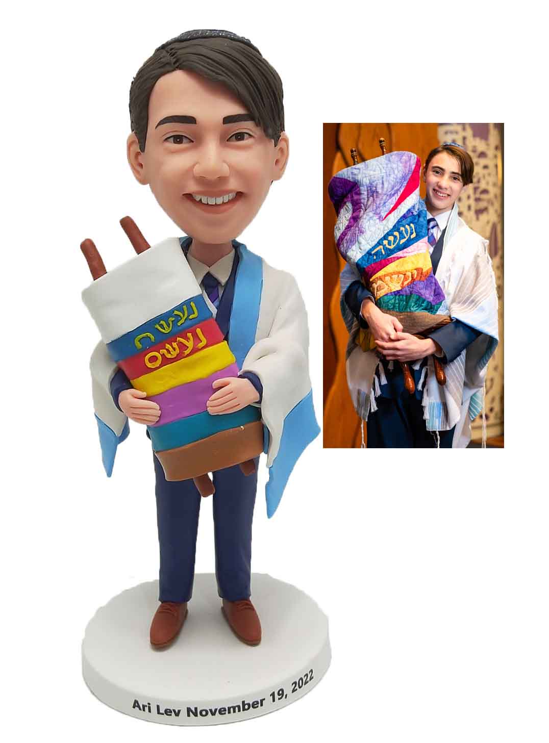 Custom Bobblehead Personalized Bobbleheads Holding A Torah