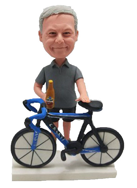 Custom Bobbleheads Cycle Biker