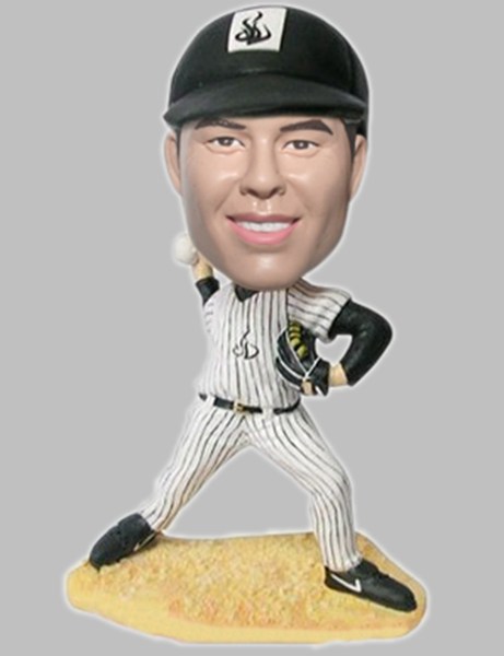 Custom New York Yankees Baseball pitcher bobblehead