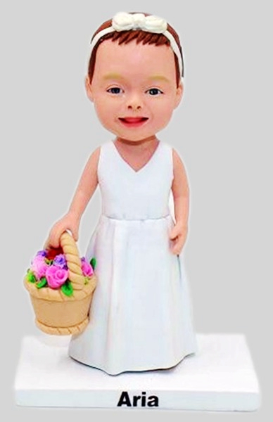 Flower girl bobblehead 18