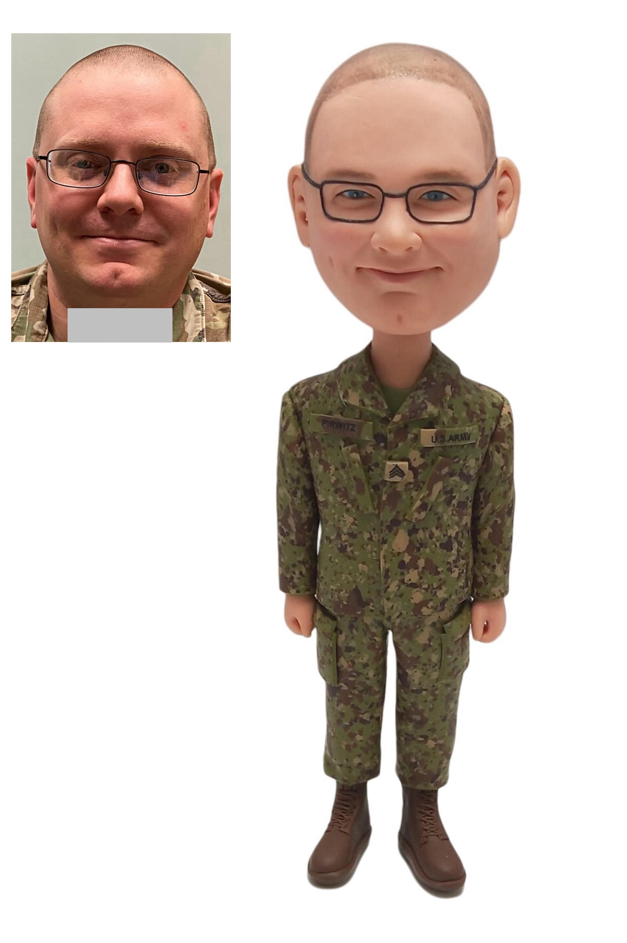 Custom Custom Soldier Bobblehead, Military Officer, Police Officer Bobblehead, Custom Bobblehead For Air Force Officer, Naval Officer, Army Officer