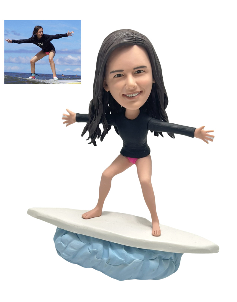 Custom Custom surfing bobblehead gift for daughter