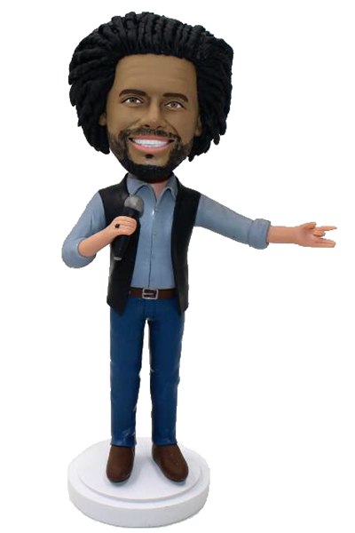 Personalized Bobbleheads With Microphone