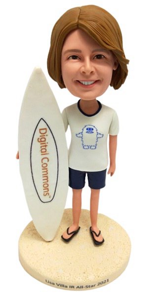 Custom Bobbleheads Female Surfing Personalized Bobbleheads Gifts For Mon