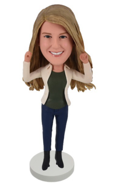 Custom Bobblehead Personalized Bobbleheads For Girlfriend Office Lady