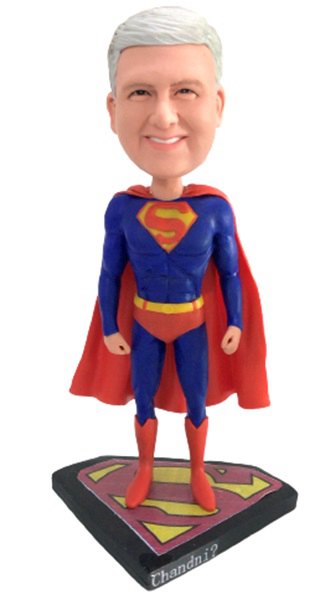 Custom Bobbleheads Super Dad Super Boss Superman Retirement