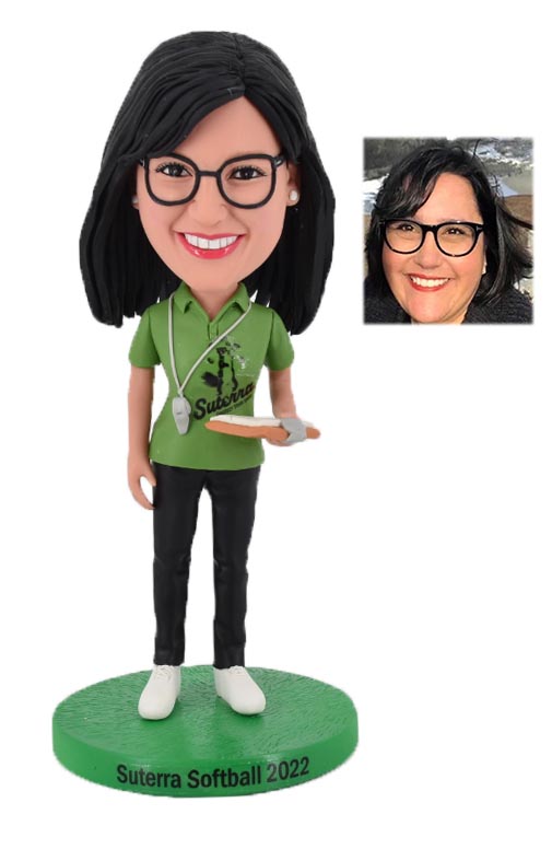 Custom Personalized Bobbleheads For Female Coach