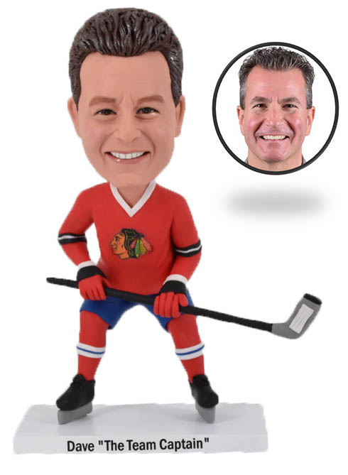 Custom Bobble Head Personalized Bobbleheads Hockey Chicago Blackhawks