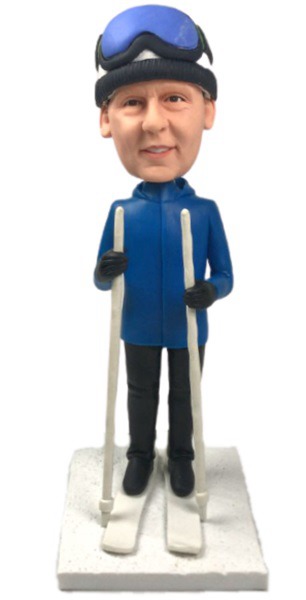 Custom Bobbleheads Skiing