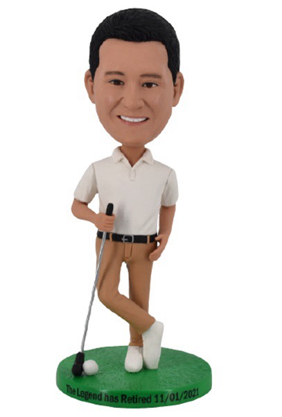 Custom Bobblehead Golf Player Bobbleheads Retirement Gifts For Dad For Boss