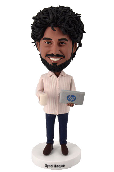 Custom Bobblehead With Laptop Cool Business Gifts For Boss