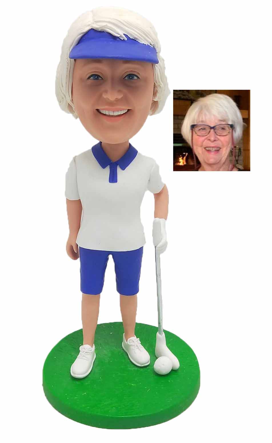 Custom Bobblehead Female Golf Player