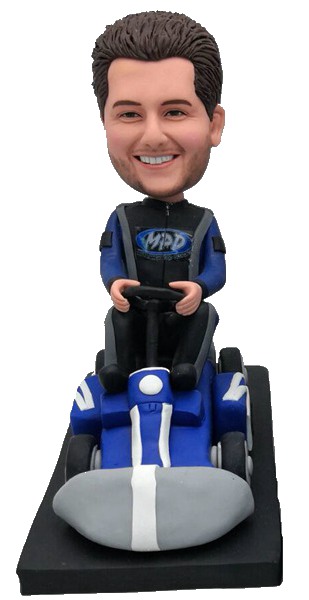 Custom Bobbleheads Driving Karting Bobbleheads Personalized