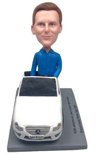 Custom Bobblehad For Boss Drive In Car