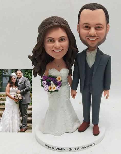 Custom Custom Wedding Bobblehead Custom Custom Wedding Bobblehead