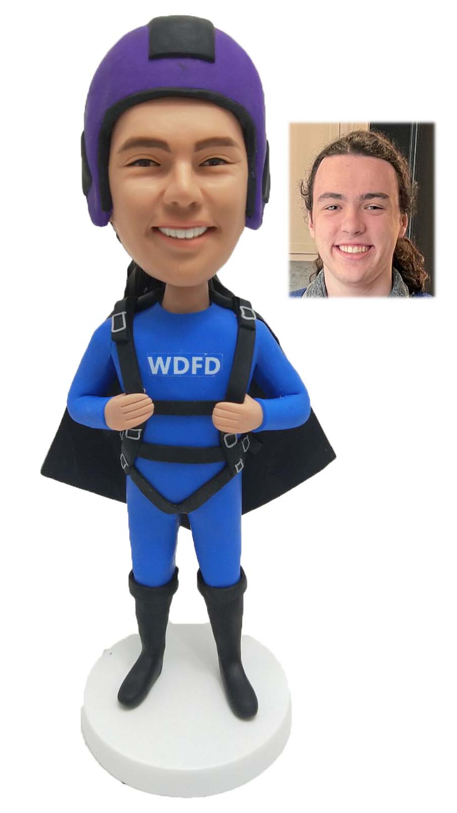 Custom Personalized Bobbleheads Skydiving