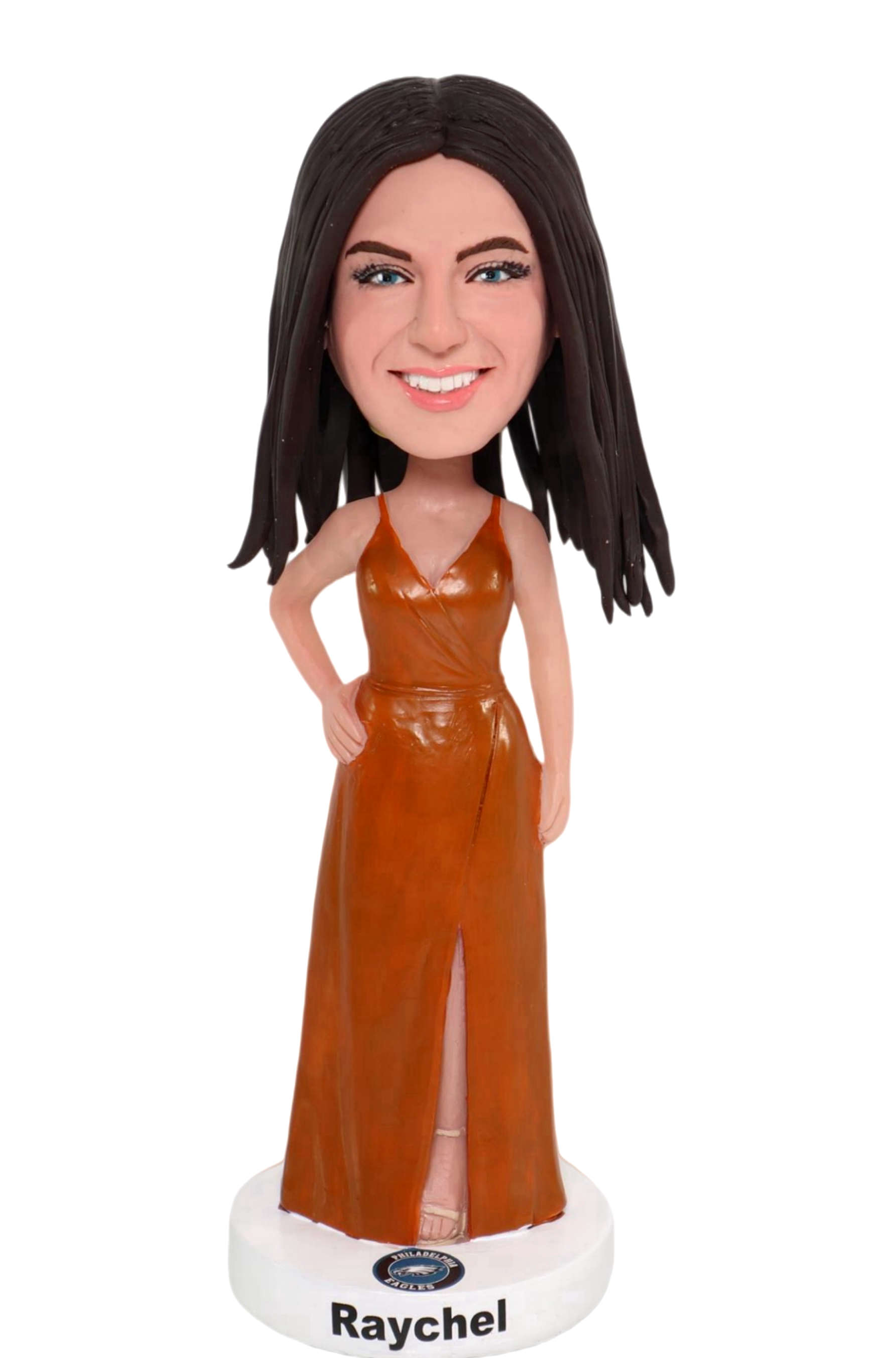 Custom Personalized Formal Dress Female Bobblehead Custom Elegant Lady Figurine Gift