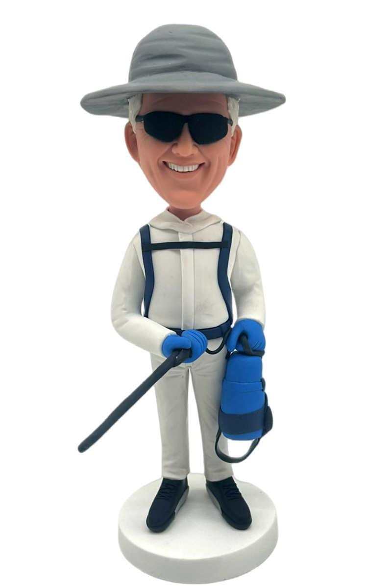 Custom Custom handmade professional pest control worker bobblehead