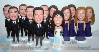 Bobblehead cake toppers