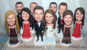 Bobblehead cake toppers