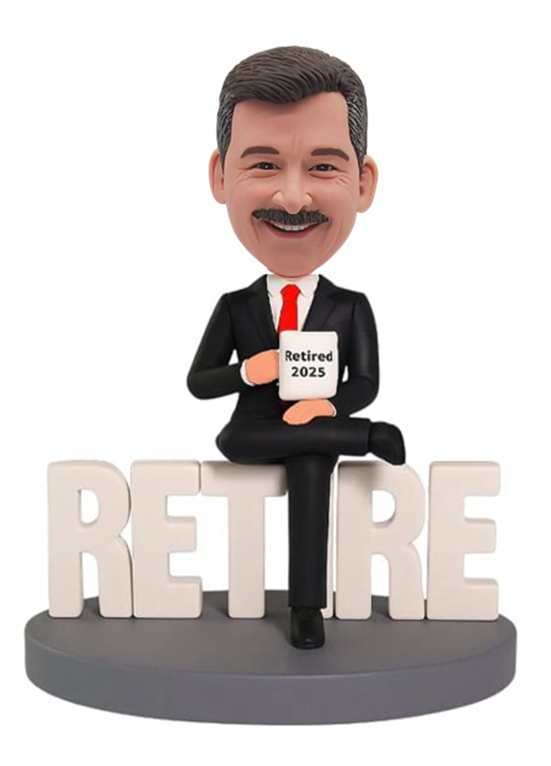 Custom Custom Retirement Bobblehead for employee retired