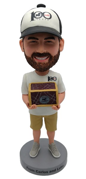 Custom Custom Bobblehead Boyfriend Hold Gift Box