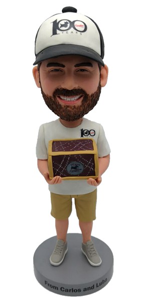 Custom Bobblehead Boyfriend Holding Treasure Box