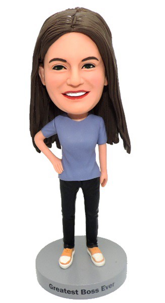 Custom Bobblehead Casual Girl