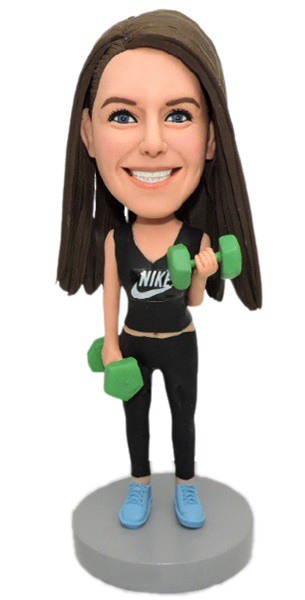 Custom Bobblehead Female Fitness