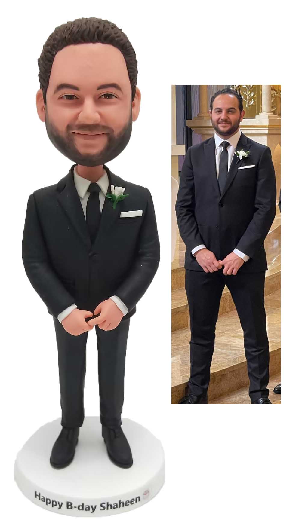 Custom Bobbleheads Personalized Bobble Head Male In Suit