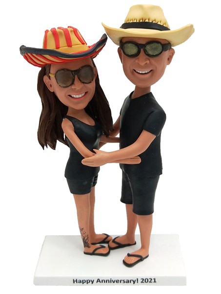 Personalized Bobblehead Happy Anniversary Gift