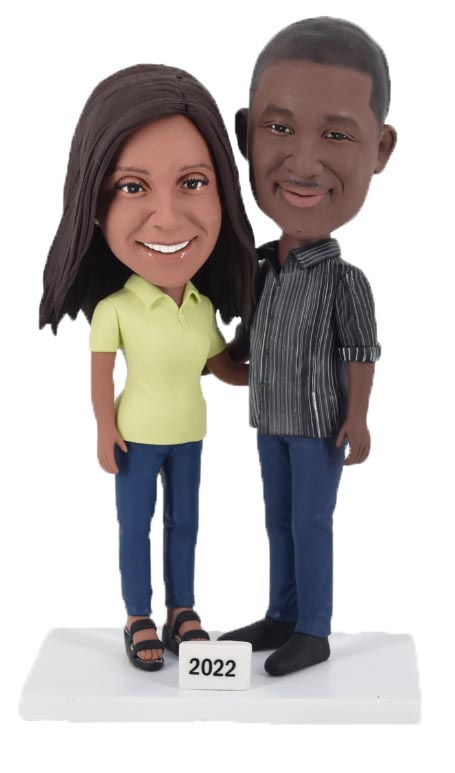 Custom bobbleheads anniversary for couple