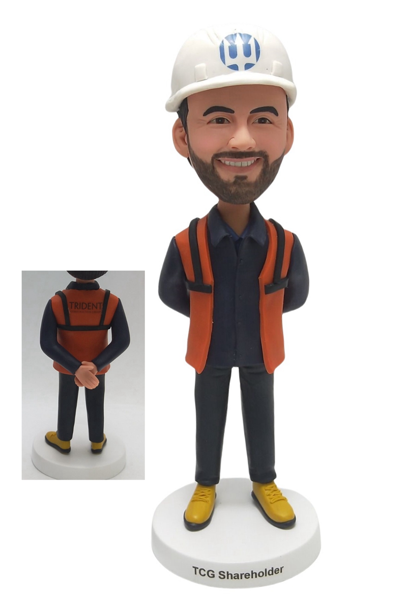 Custom Construction Worker bobbleheads