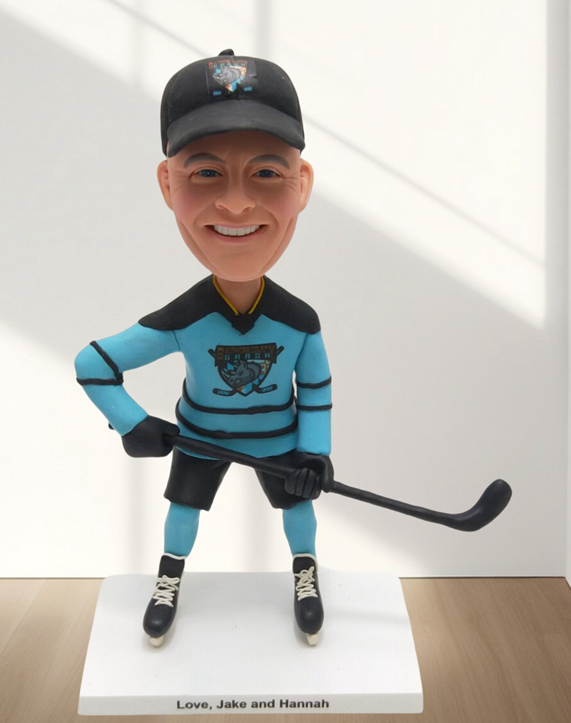 Custom bobblehead hockey player bubblehead